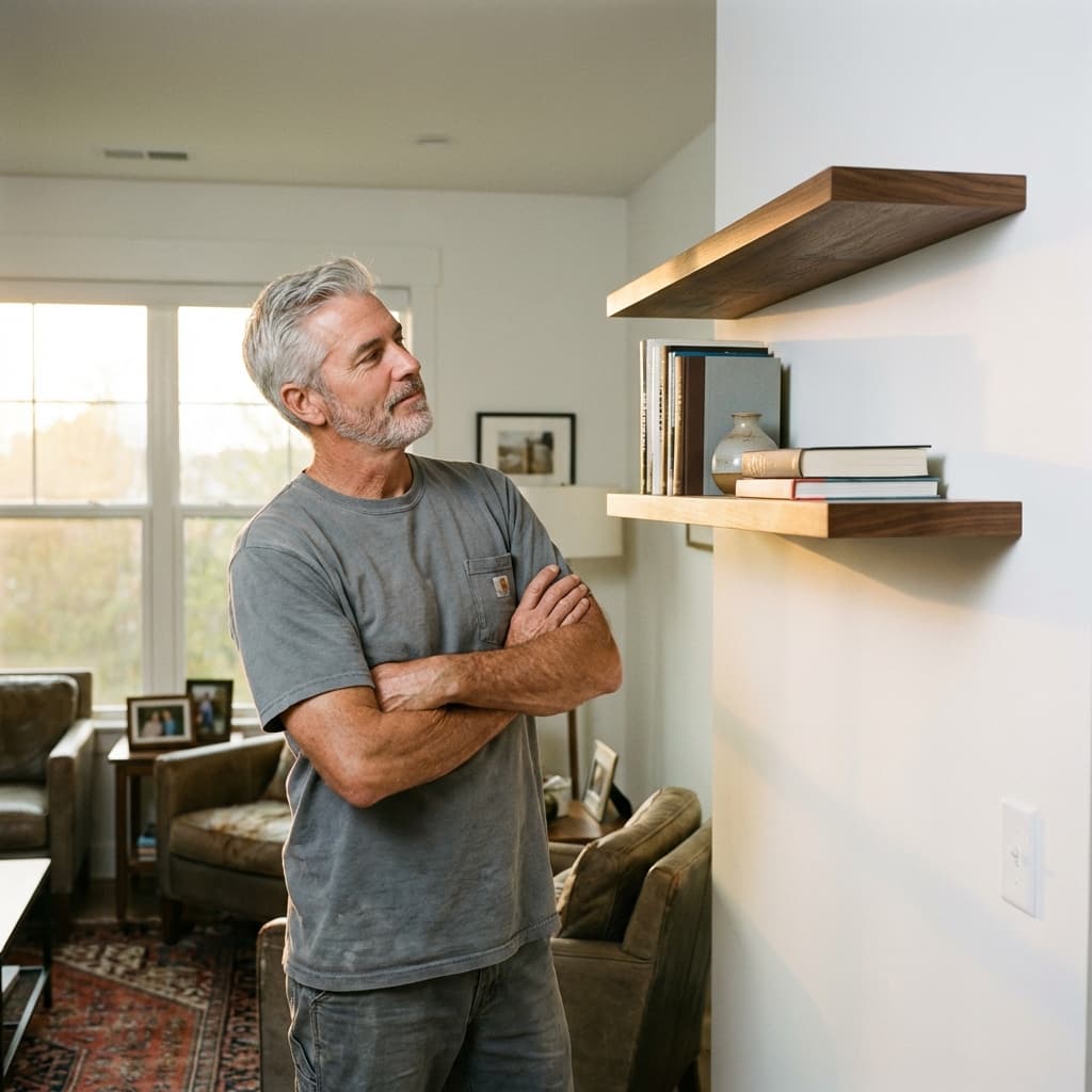 Build Minimalist Floating Shelves in a Weekend