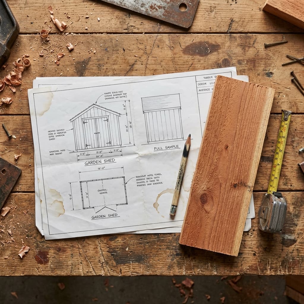 Tablet displaying professional woodworking plans with 3D diagrams