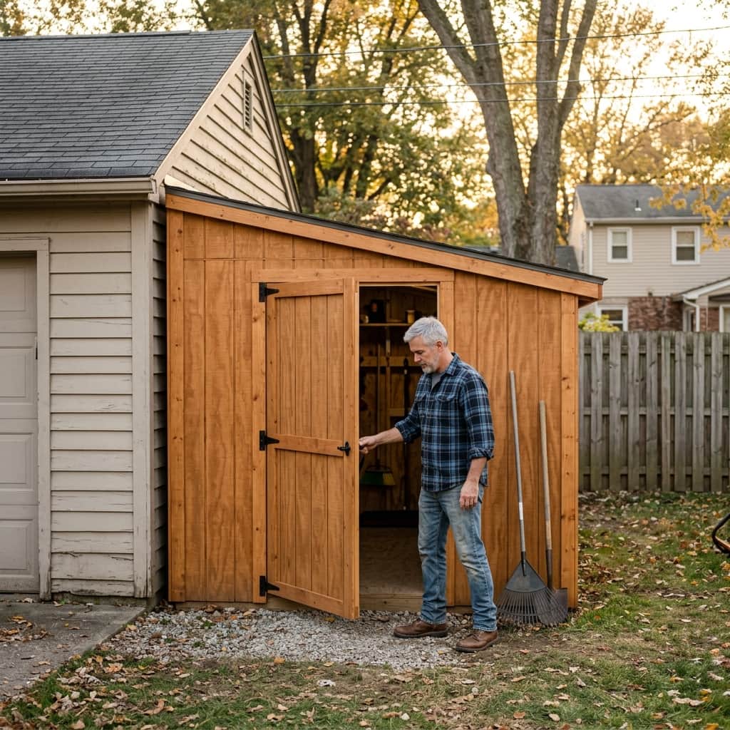 Lean-To Shed Plans: How to Build a Single-Slope Storage Shed Step by Step