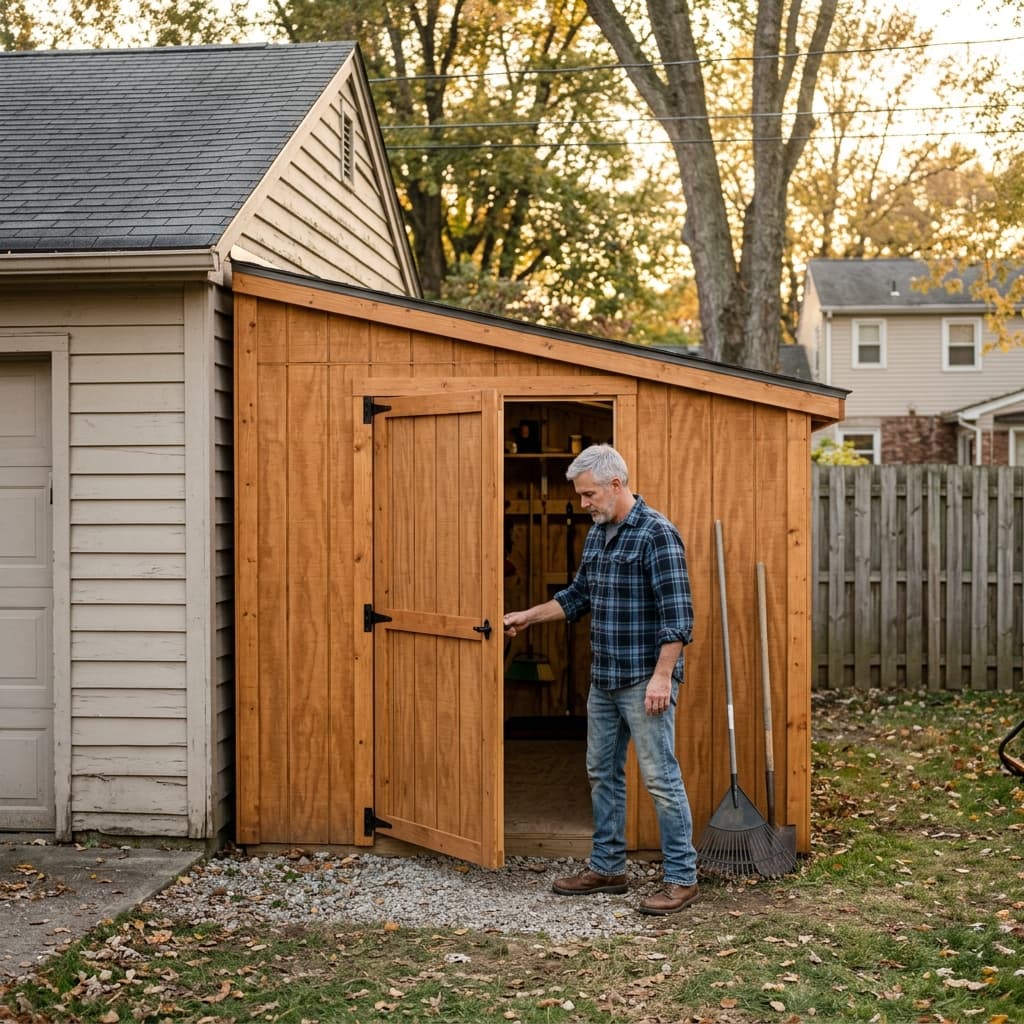 Lean-To Shed Plans: How to Build a Single-Slope Storage Shed Step by Step